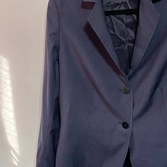 Santorelli Blue Wool Blazer Jacket Sz 10 - Picture 3 of 9